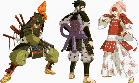 Naruto-Storm-Revolution-Naruto-Sakura-Sasuke-Samurai-Armour