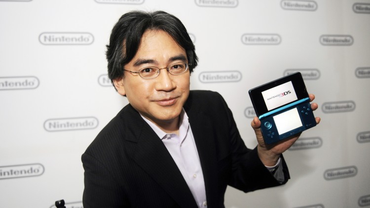 Satoru Iwata, President of Nintendo Co., Ltd., poses after Nintendo's E3 presentation of their new Nintendo 3DS at the E3 Media & Business Summit in Los Angeles
