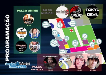 Campinas Anime Fest map