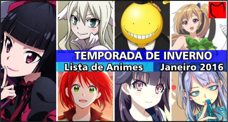 Lista de Animes da Temporada de Inverno 2016 - Anime Xis