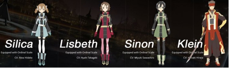 SAO - Movie - Characters