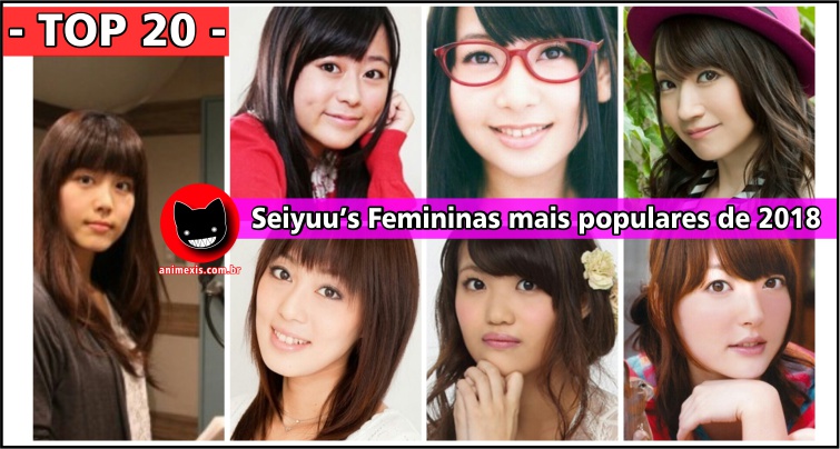 TOP 20: Os mais belos Seiyuu's japoneses, segundo opinião feminina