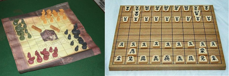 Tema Japonês Do Jogo De Xadrez (Shogi): Liderança Foto de Stock