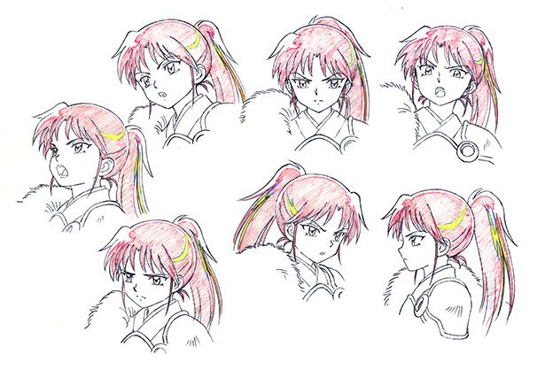 Hanyo no Yashahime  Design de personagens do spin-off de Inuyasha